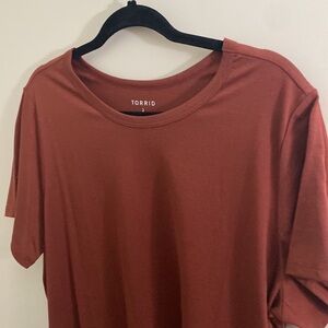 torrid Burnt Orange Short Sleeve Crew Tee